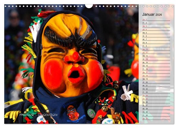 Produktbild: Schw&auml;bisch alemannische Fasnet (Wandkalender 2026 DIN A3 quer), CALVENDO Monatskalender