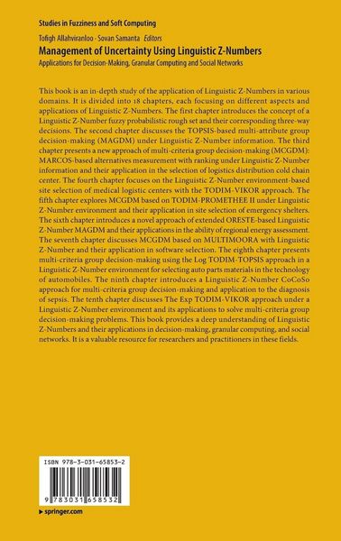 Produktbild: Management of Uncertainty Using Linguistic Z-Numbers