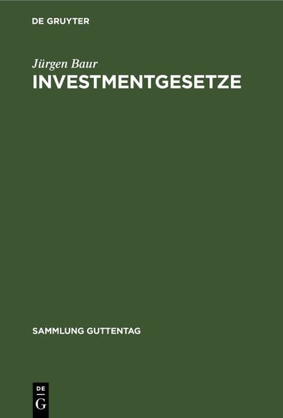 Produktbild: Investmentgesetze