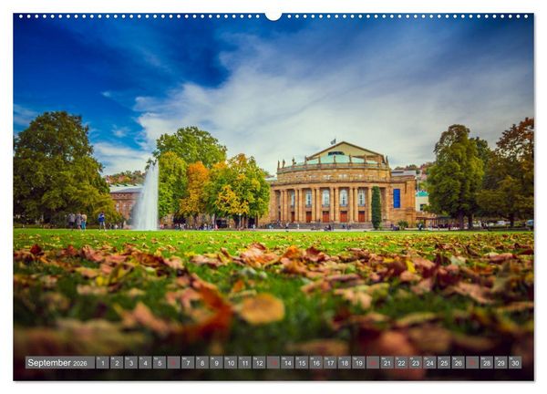 Produktbild: Historisches Stuttgart 2026 (Wandkalender 2026 DIN A2 quer), CALVENDO Monatskalender