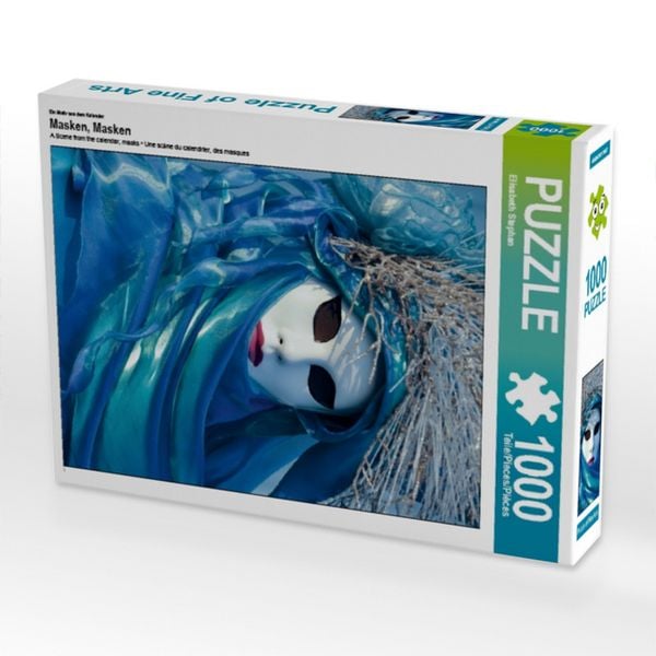 Produktbild: CALVENDO Puzzle Ein Motiv aus dem Kalender Masken, Masken | 1000 Teile Lege-Gr&ouml;&szlig;e 64x48cm Foto-Puzzle f&uuml;r gl&uuml;ckliche Stunden