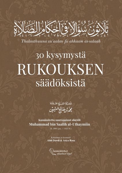 Produktbild: 30 kysymyst&auml; rukouksen s&auml;&auml;d&ouml;ksist&auml;