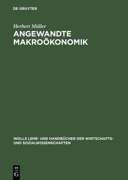 Produktbild: Angewandte Makro&ouml;konomik