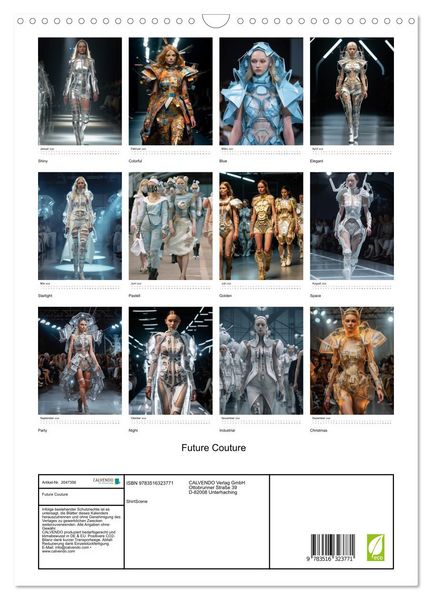 Produktbild: Future Couture (Wandkalender 2026 DIN A3 hoch), CALVENDO Monatskalender