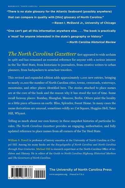 Produktbild: The North Carolina Gazetteer, 2nd Ed