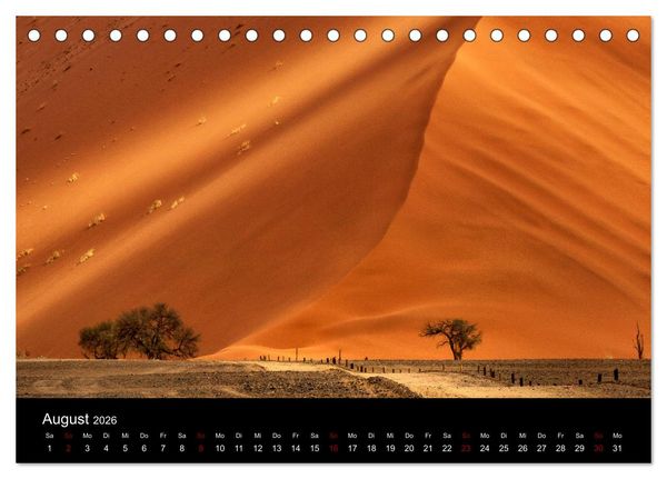 Produktbild: Das Licht Namibias (Tischkalender 2026 DIN A5 quer), CALVENDO Monatskalender