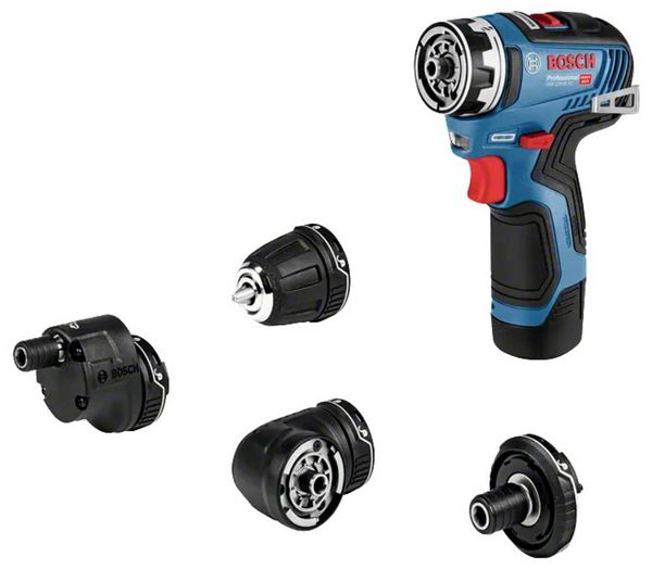 Produktbild: Bosch Professional GSR 12V-35 FC 06019H3003 Akku-Bohrschrauber 12 V Li-Ion mit Zubeh&ouml;r, inkl. Koffer, ohne Akku, ohne Ladeger&auml;t