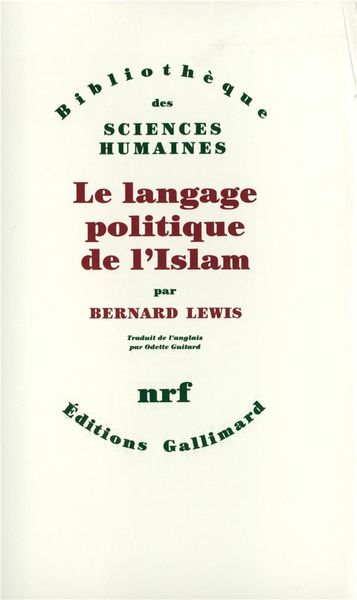 Produktbild: Le langage politique de l'Islam