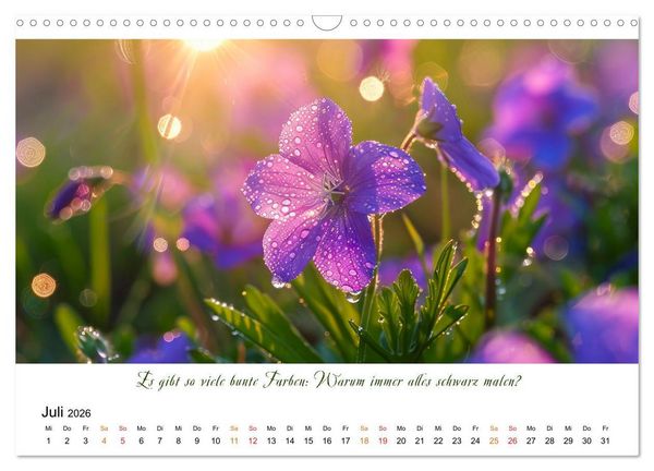 Produktbild: Freu Dich Motivations-Kalender (Wandkalender 2026 DIN A3 quer), CALVENDO Monatskalender