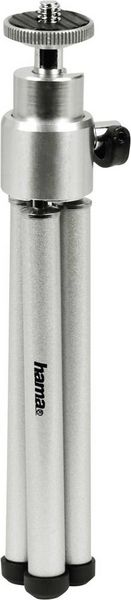 Produktbild: Hama Ball L Ministativ 1/4 Zoll Arbeitsh&ouml;he=14 - 21cm Silber Kugelkopf