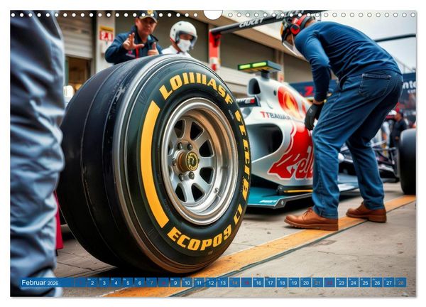 Produktbild: Formel 1 Boxenstopp (Wandkalender 2026 DIN A3 quer), CALVENDO Monatskalender
