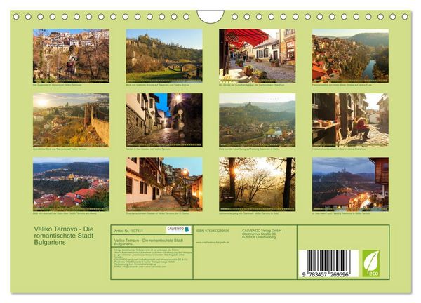 Produktbild: Veliko Tarnovo - Die romantischste Stadt Bulgariens (Wandkalender 2026 DIN A4 quer), CALVENDO Monatskalender