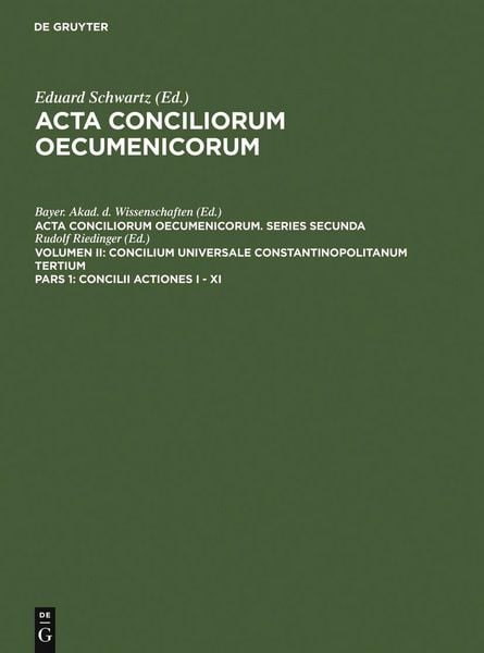 Produktbild: Concilii Actiones I - XI