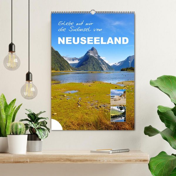 Produktbild: Erlebe mit mir die S&uuml;dinsel von Neuseeland (Wandkalender 2026 DIN A2 hoch), CALVENDO Monatskalender