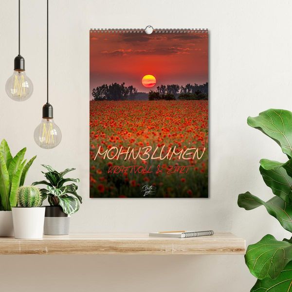 Produktbild: Mohnblumen - kraftvoll und zart (Wandkalender 2026 DIN A3 hoch), CALVENDO Monatskalender
