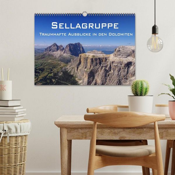 Produktbild: Sellagruppe - Traumhafte Ausblicke in den Dolomiten (Wandkalender 2026 DIN A3 quer), CALVENDO Monatskalender