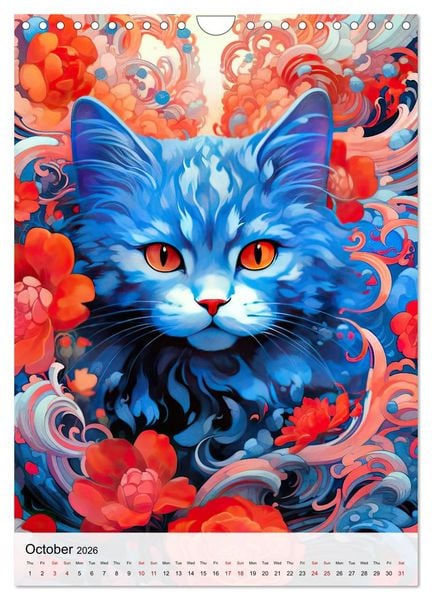 Produktbild: Feline Zen (Wall Calendar 2026 DIN A4 portrait), CALVENDO 12 Month Wall Calendar