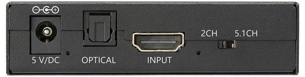 Produktbild: SpeaKa Professional SP-HDS-300 2 Port HDMI-Splitter Ultra HD-f&auml;hig, mit eingebautem Konverter, mit Audio-Ports 3480 x 2160 Pixel Schwarz