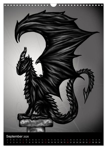 Produktbild: Drachen (Wandkalender 2026 DIN A3 hoch), CALVENDO Monatskalender