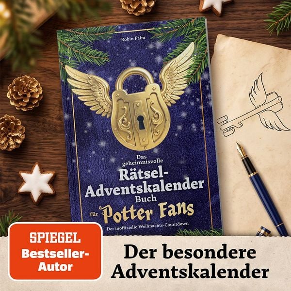 Produktbild: Das geheimnisvolle R&auml;tsel-Adventskalender-Buch f&uuml;r Potter-Fans &ndash; Der inoffizielle Weihnachts-Countdown