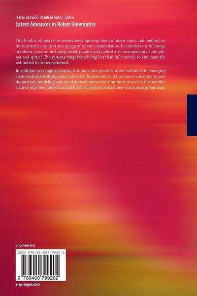 Produktbild: Latest Advances in Robot Kinematics