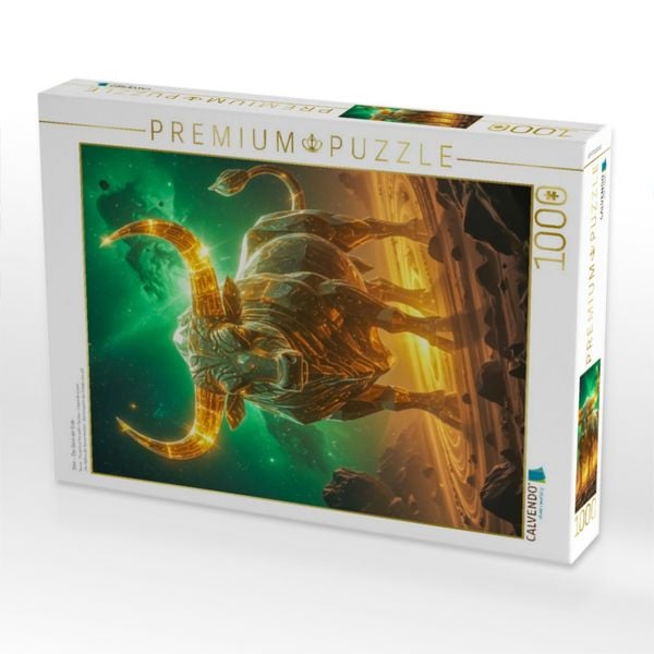 Produktbild: CALVENDO Puzzle Stier - Der Geist der Erde | 1000 Teile Lege-Gr&ouml;&szlig;e 64x48cm Foto-Puzzle f&uuml;r gl&uuml;ckliche Stunden
