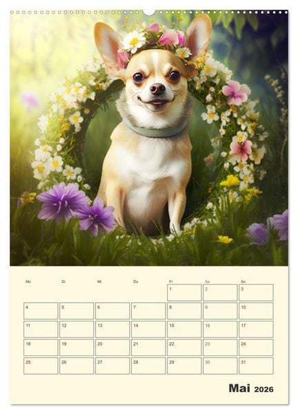 Produktbild: Witzige Chihuahuas. Gl&uuml;ckliche Temperamentb&uuml;ndel (Wandkalender 2026 DIN A2 hoch), CALVENDO Monatskalender