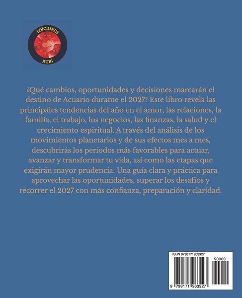 Produktbild: Acuario Hor&oacute;scopo 2027