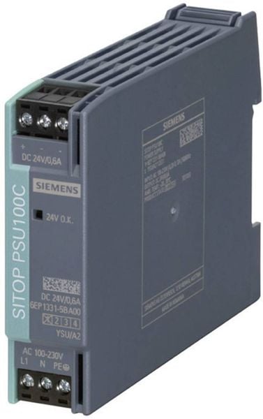 Siemens SITOP PSU100C 24 V/0,6 A Hutschienen-Netzteil (DIN-Rail) 24 V/DC 0.6 A 14 W Anzahl Ausgänge:1 x Inhalt 1 St.