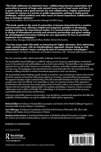 Produktbild: The Sustainability Grand Challenge
