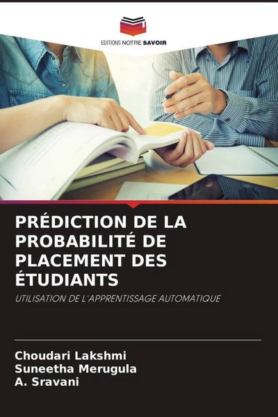 Produktbild: Pr&eacute;diction De La Probabilit&eacute; De Placement des &Eacute;tudiants