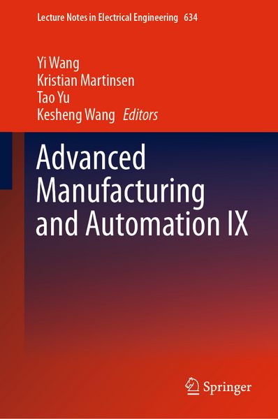Produktbild: Advanced Manufacturing and Automation IX