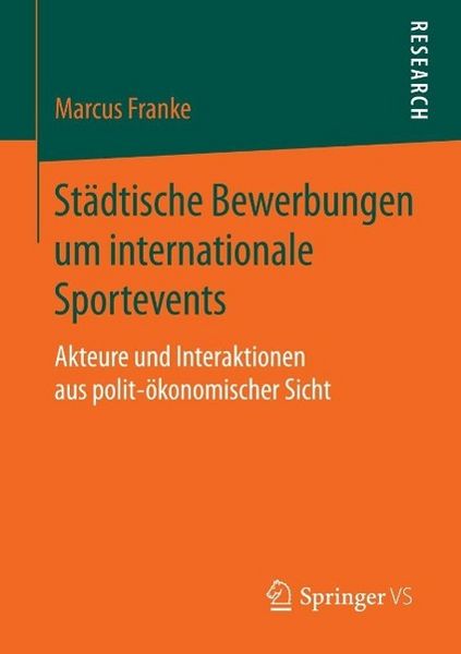 Produktbild: St&auml;dtische Bewerbungen um internationale Sportevents