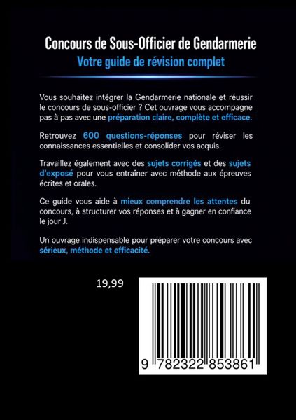 Produktbild: Concours de sous-officier de gendarmerie 600 questions r&eacute;ponses
