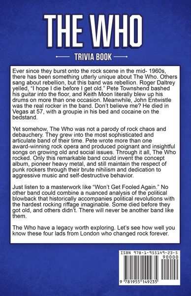 Produktbild: The Who Trivia Book