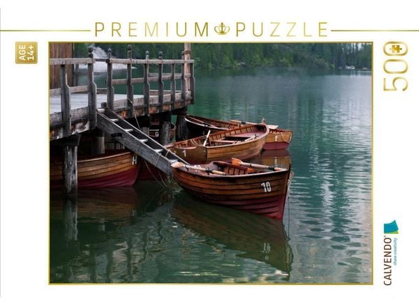 CALVENDO Puzzle Ruderboote im See | 500 Teile Lege-Größe 48 × 36 cm Foto-Puzzle für Erwachsene