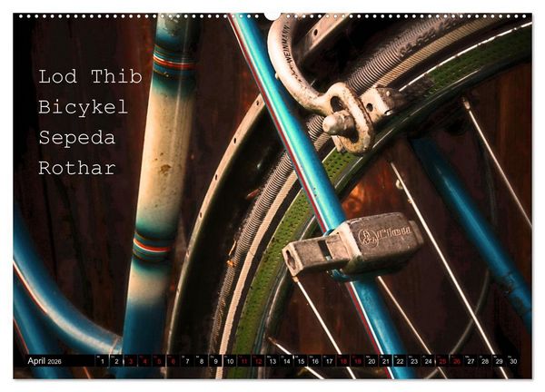 Produktbild: Weltfahrrad (hochwertiger Premium Wandkalender 2026 DIN A2 quer), Kunstdruck in Hochglanz