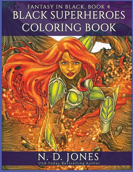 Produktbild: Black Superheroes Coloring Book