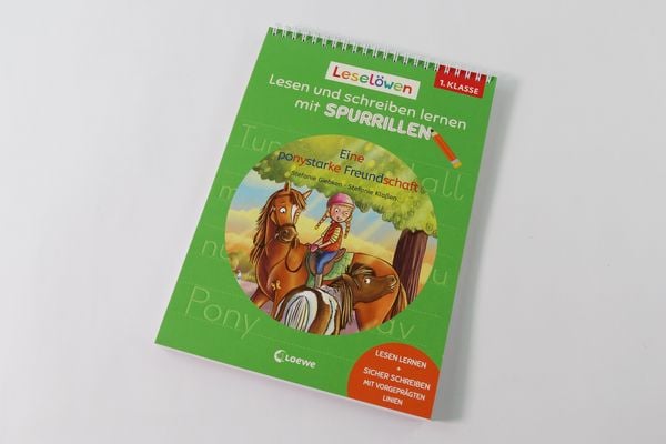 Produktbild: Lesel&ouml;wen - Lesen und schreiben lernen mit Spurrillen - Eine ponystarke Freundschaft