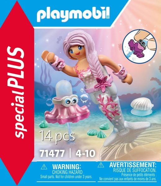 Produktbild: PLAYMOBIL 71477 Meerjungfrau mit Spritzkrake
