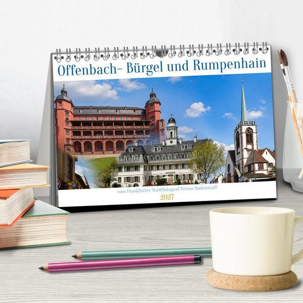 Produktbild: Offenbach B&uuml;rgel und Rumpenhain (Tischkalender 2027 DIN A5 quer), CALVENDO Monatskalender