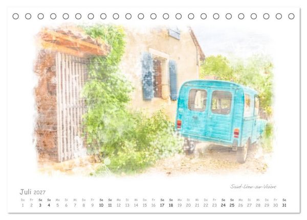 Produktbild: Romantisches P&eacute;rigord (Tischkalender 2027 DIN A5 quer), CALVENDO Monatskalender