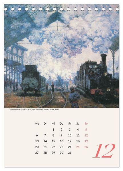 Produktbild: Claude Monet Impressionen 2027 (Tischkalender 2027 DIN A5 hoch), CALVENDO Monatskalender