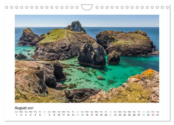 Produktbild: Cornwall - Between Land and Sea (Wall Calendar 2027 DIN A4 landscape), CALVENDO 12 Month Wall Calendar