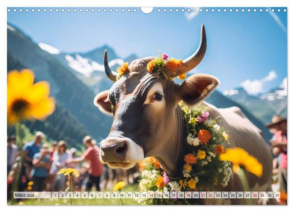 Produktbild: Alm Leben - Meine Liebe zum Bergbauernhof (Wandkalender 2026 DIN A3 quer), CALVENDO Monatskalender