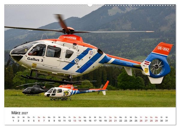 Produktbild: Hubschrauberdynamik in allen Facetten (hochwertiger Premium Wandkalender 2027 DIN A2 quer), Kunstdruck in Hochglanz