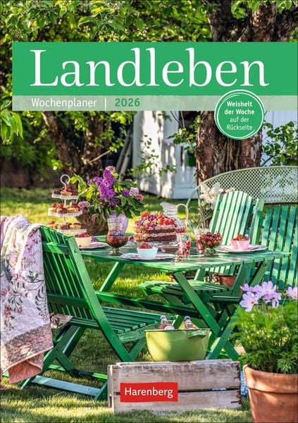 Produktbild: Landleben Wochenplaner 2026 - 53 Blatt mit Weisheit der Woche auf der Rückseite