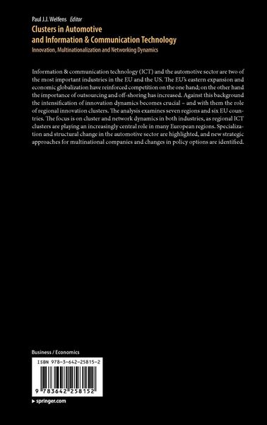 Produktbild: Clusters in Automotive and Information & Communication Technology