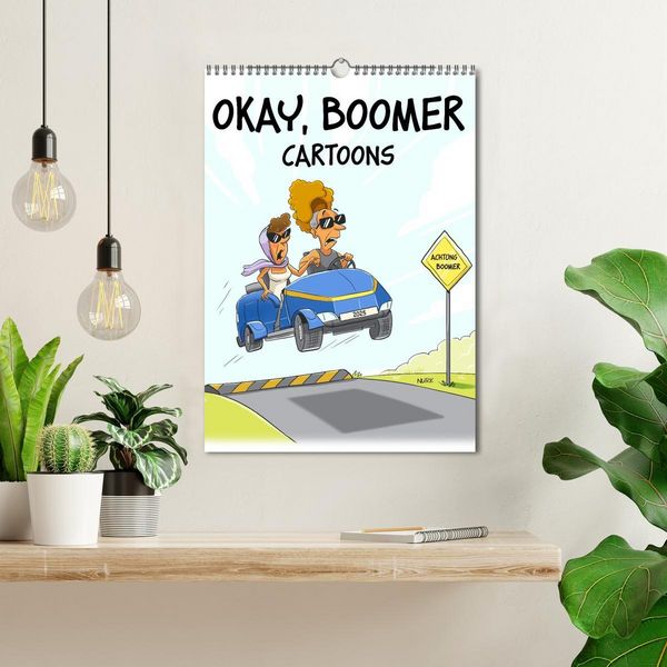 Produktbild: Okay, Boomer - Cartoons (Wandkalender 2026 DIN A3 hoch), CALVENDO Monatskalender