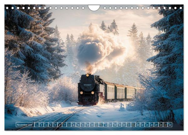 Produktbild: Stahlgiganten unter Dampf (Wandkalender 2026 DIN A4 quer), CALVENDO Monatskalender